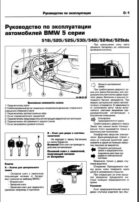 bmw 520i 1992 г.в. e34 руководство по эксплуатации